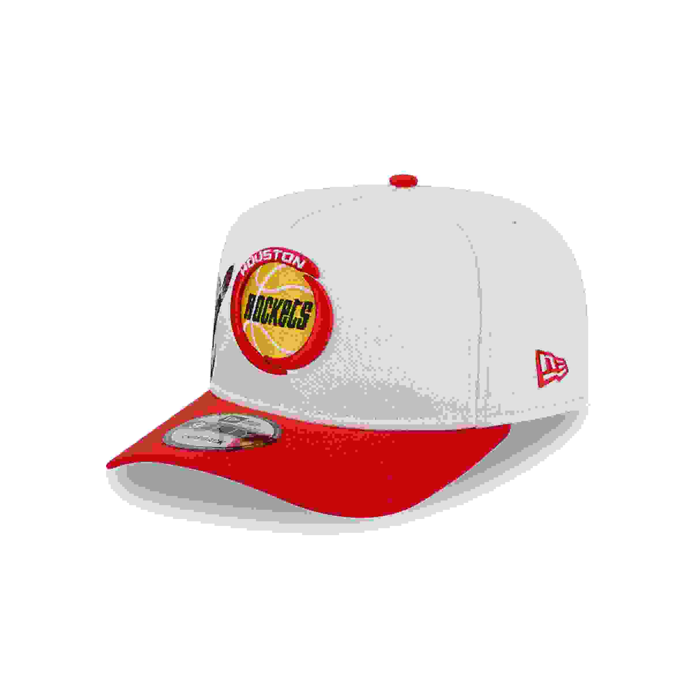 New Era Houston Rockets 9FIFTY A-Frame Hardwood Classic Cream/Red Snapback Hat